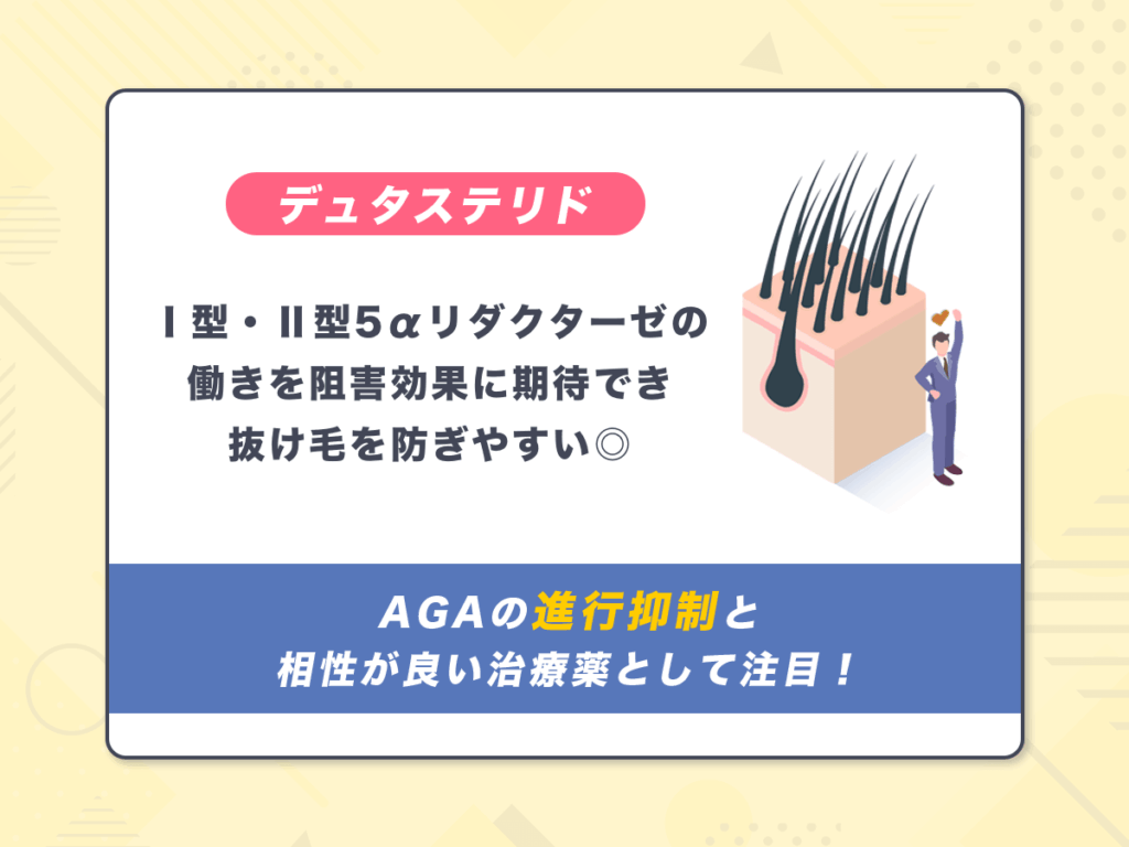 デュタステリド（ザガーロジェネリック）は抜け毛・薄毛予防でおすすめ