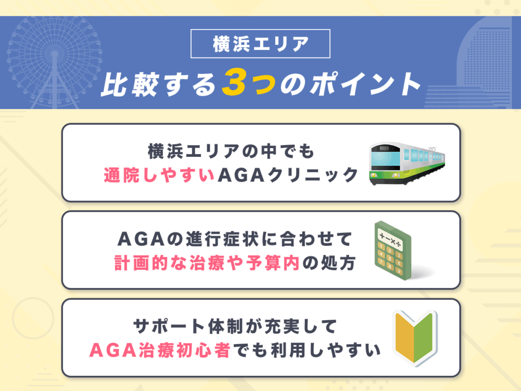 比較する3つのポイント